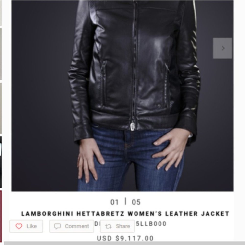 Tonino Lamborghini Leather Jacket NWOT! - Picture 8 of 8